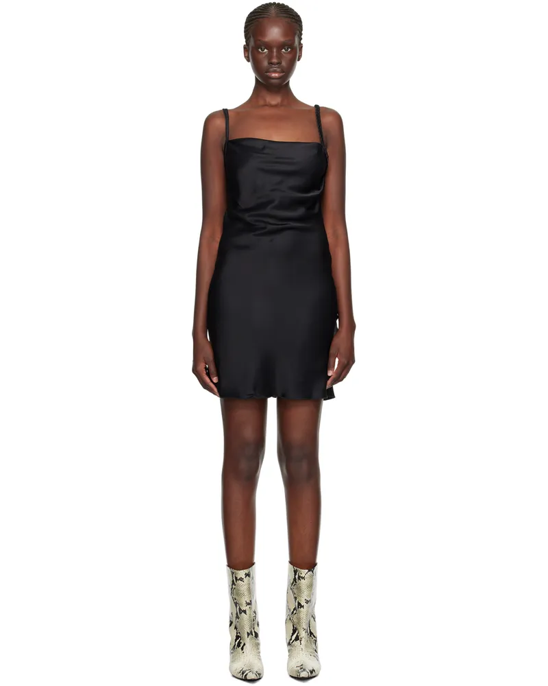 Nanushka Black Merva Minidress Black