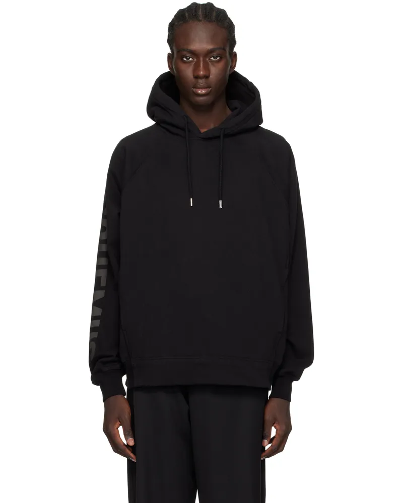 Jacquemus Black Les Classiques 'Le Hoodie Typo' Hoodie Black