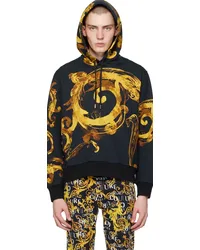 Versace Jeans Black Watercolor Couture Hoodie Egblack