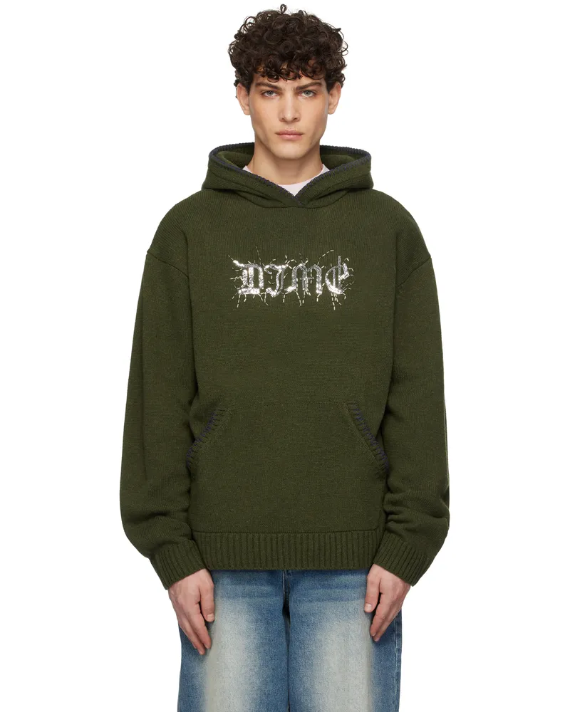 Dime Green Hardcore Wool Hoodie Army