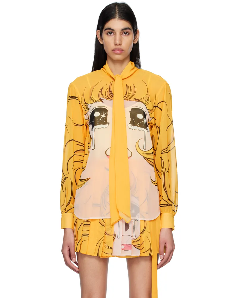 pushBUTTON Yellow Crying Girl Blouse Multi