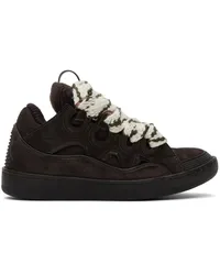 Lanvin Brown Curb Sneakers Cocoa