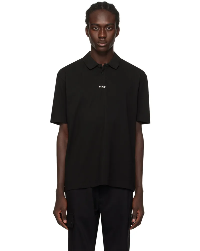 HUGO BOSS Black Bonded Polo Black