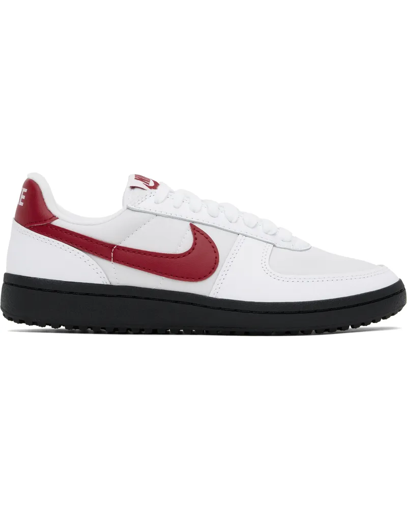 Nike White & Red Field General '82 Sneakers Varsity