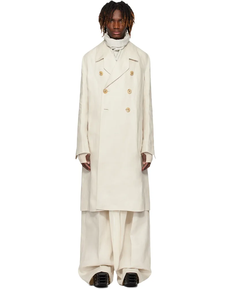 Rick Owens Off-White Hollywood Officer Coat 41