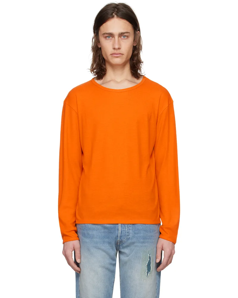 Second/Layer Orange Dias Cortes Long Sleeve T-Shirt Orange