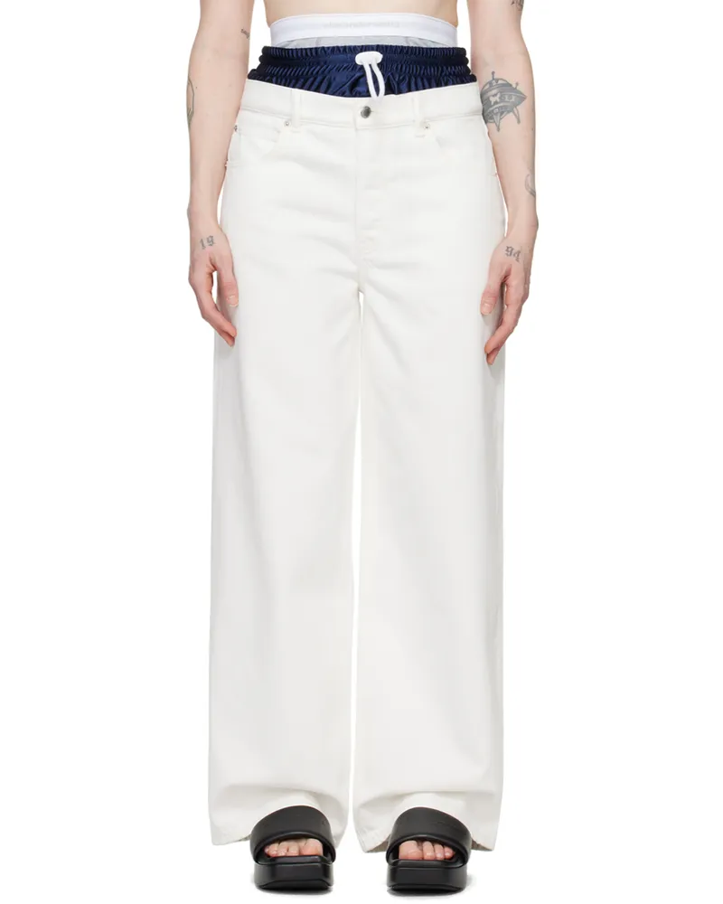 Alexander Wang White Pre-Styled Jeans 120
