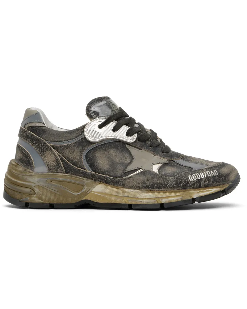 Golden Goose Gray Dad-Star Sneakers Black