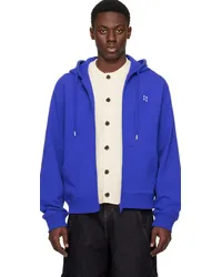 Adererror Blue Significant TRS Tag Hoodie Z-blue