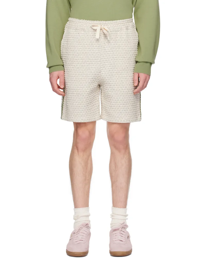 Drôle de Monsieur Beige 'Le Short Tweed' Shorts Beige