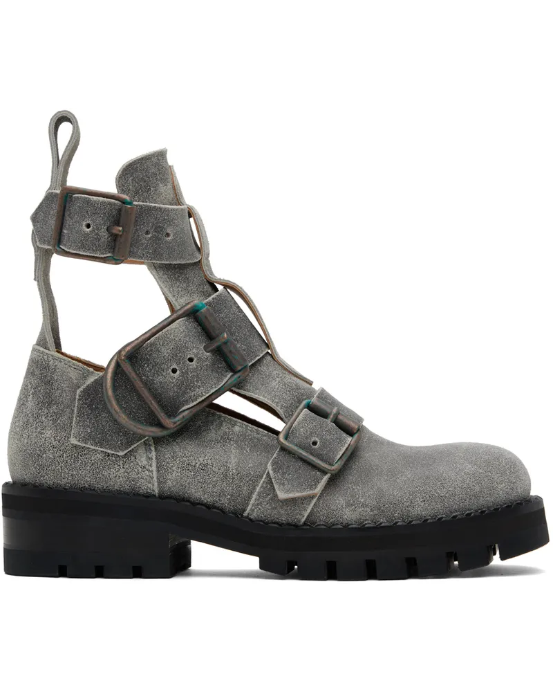 Vivienne Westwood Gray Rome Boots Grey