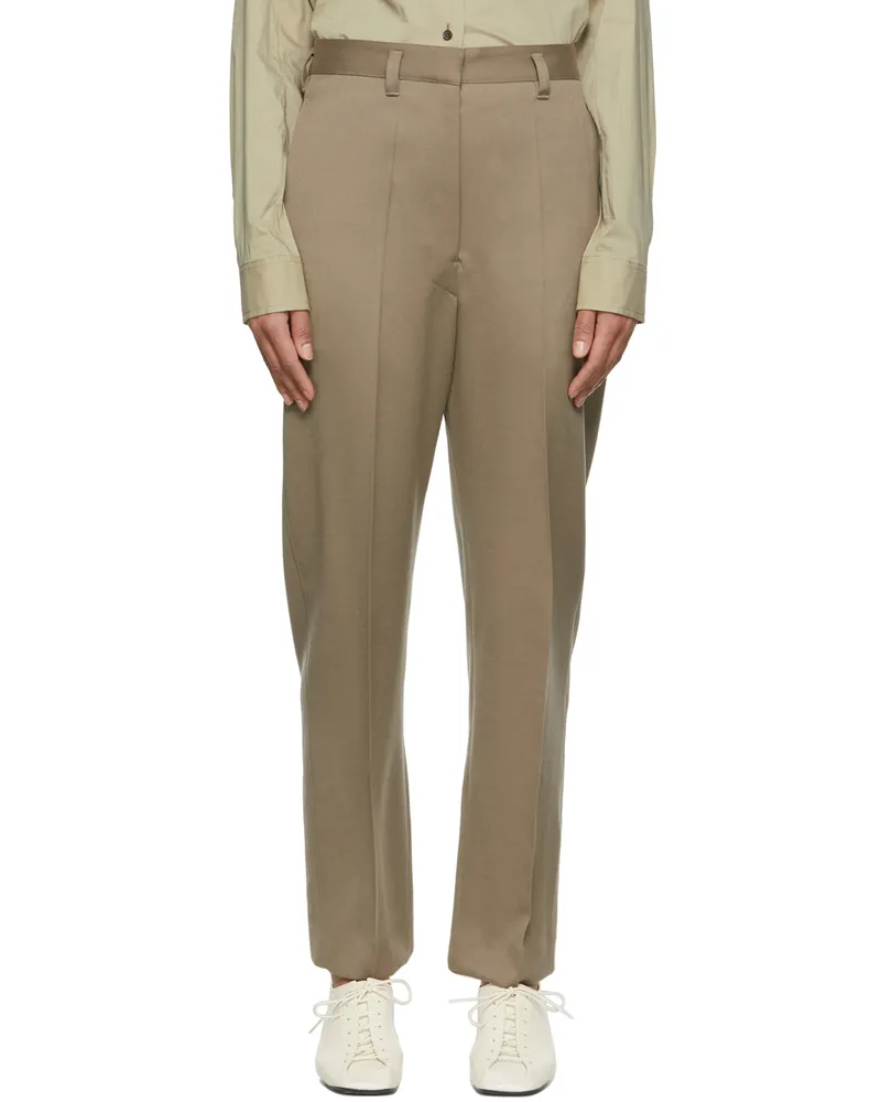 Christophe Lemaire Taupe Wool Trousers 437