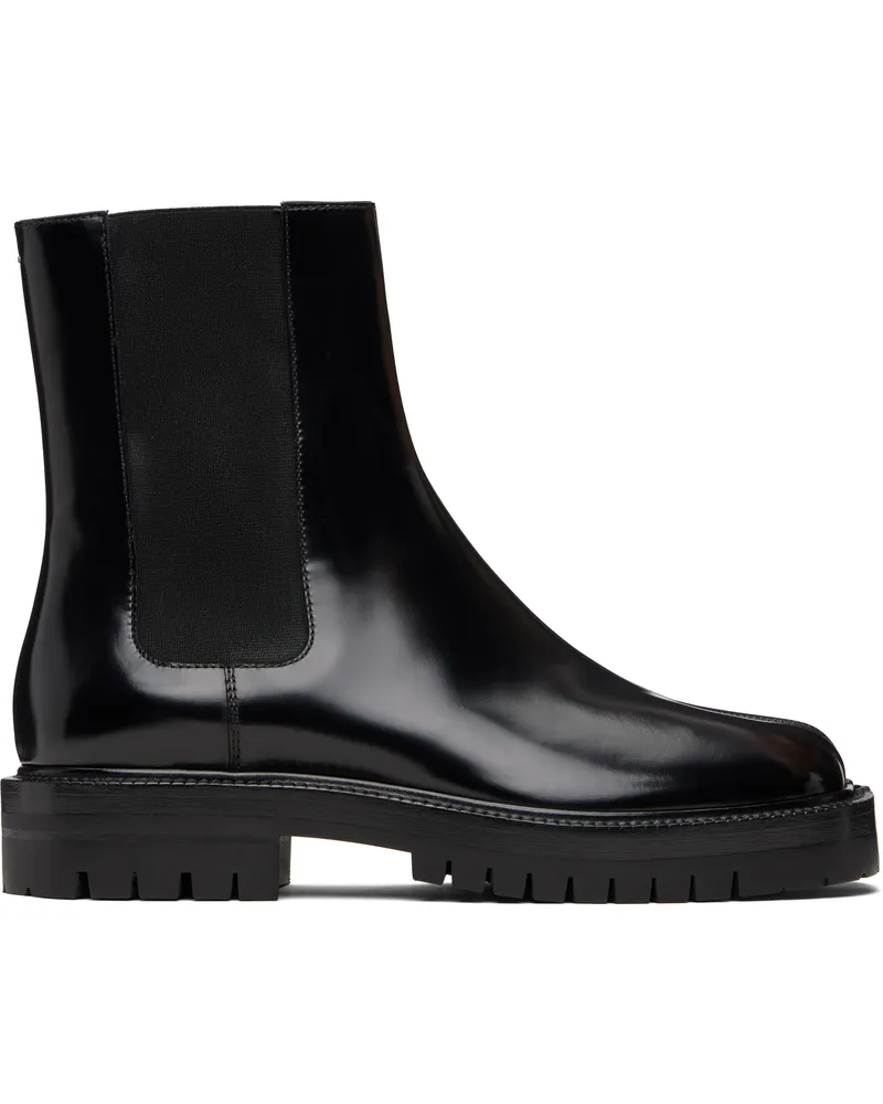 Maison Margiela Black Tabi Chelsea Boots H8396