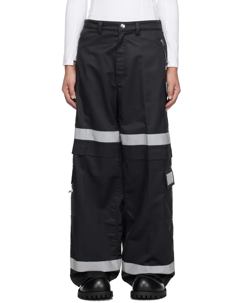 VETEMENTS Black Workwear Cargo Pants Black