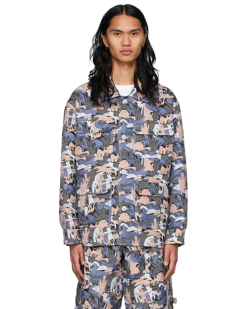 Charles Jeffrey Loverboy Multicolor Workwear Jacket Homo