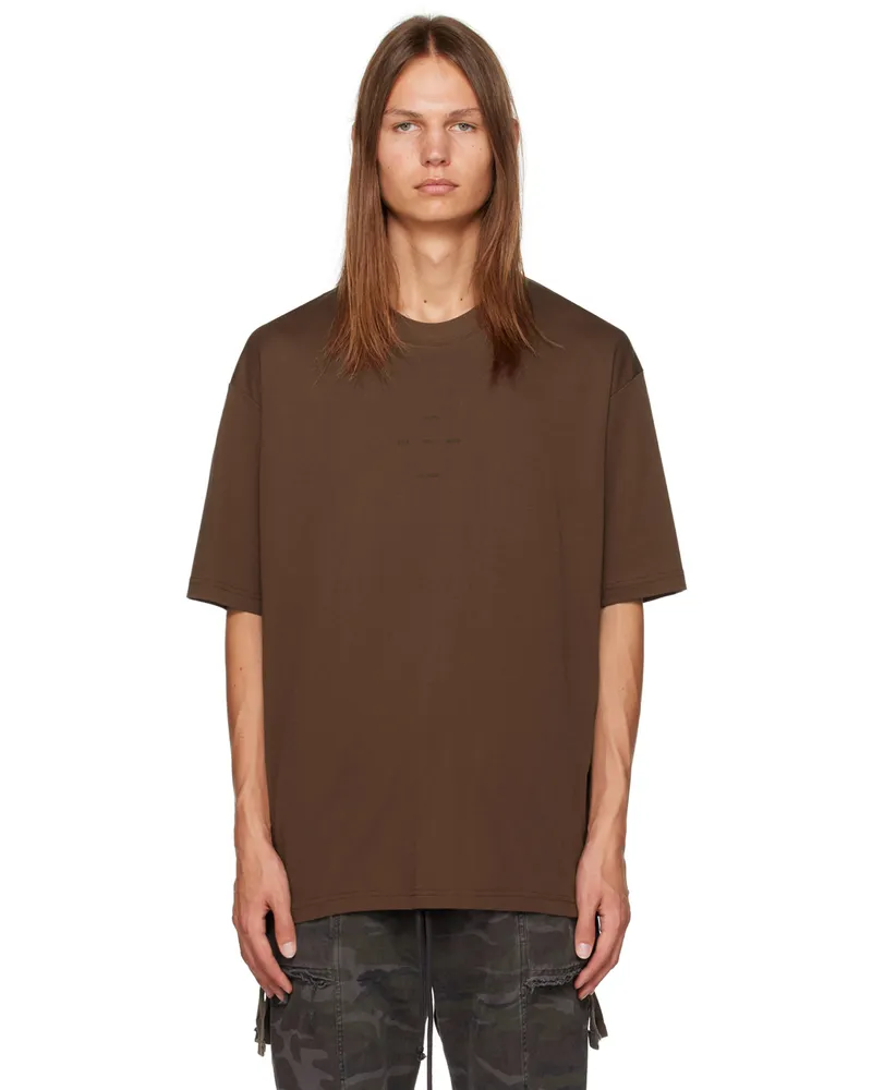 Song For The Mute Brown Oversized T-Shirt Brown