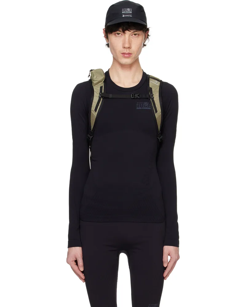 Maison Margiela Black Salomon Edition Textured T-shirt 900