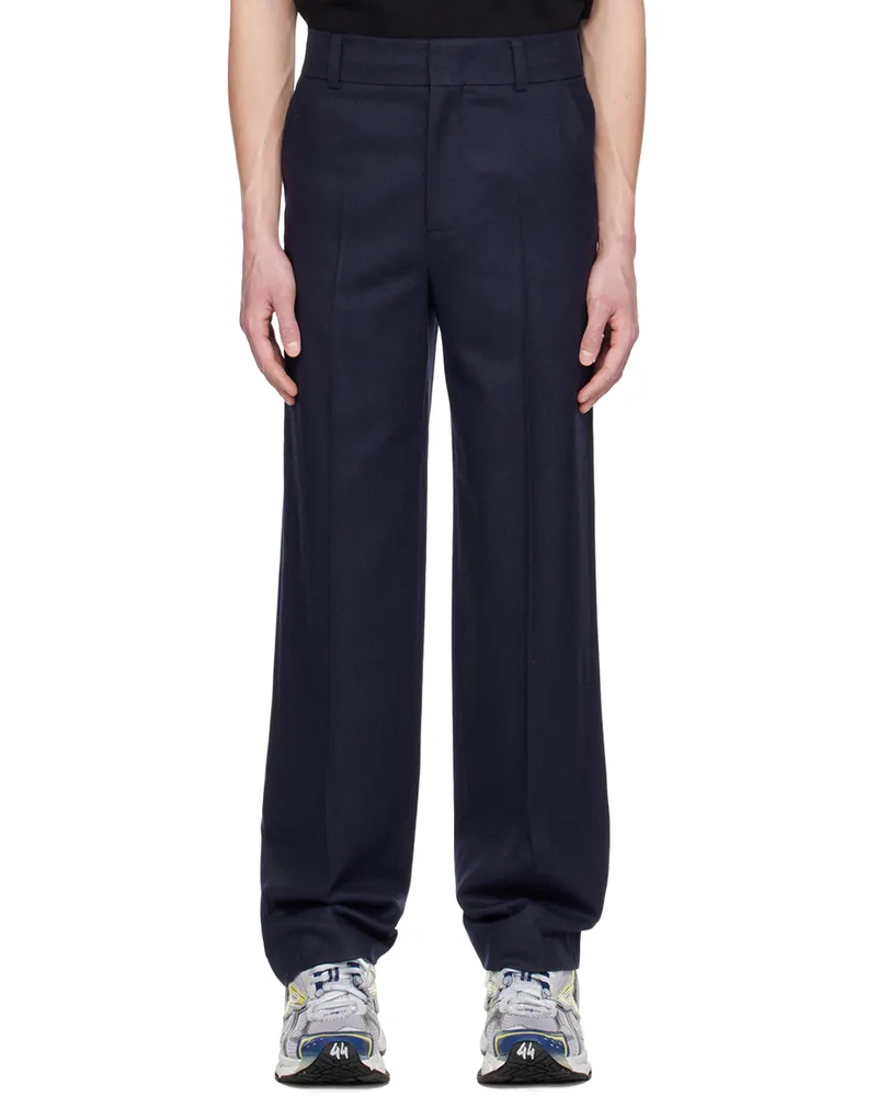 WE 11 DONE Navy Melina Trousers Navy