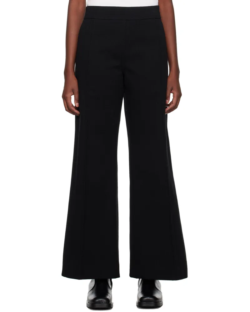 Studio Nicholson Black Acapulco Trousers Black