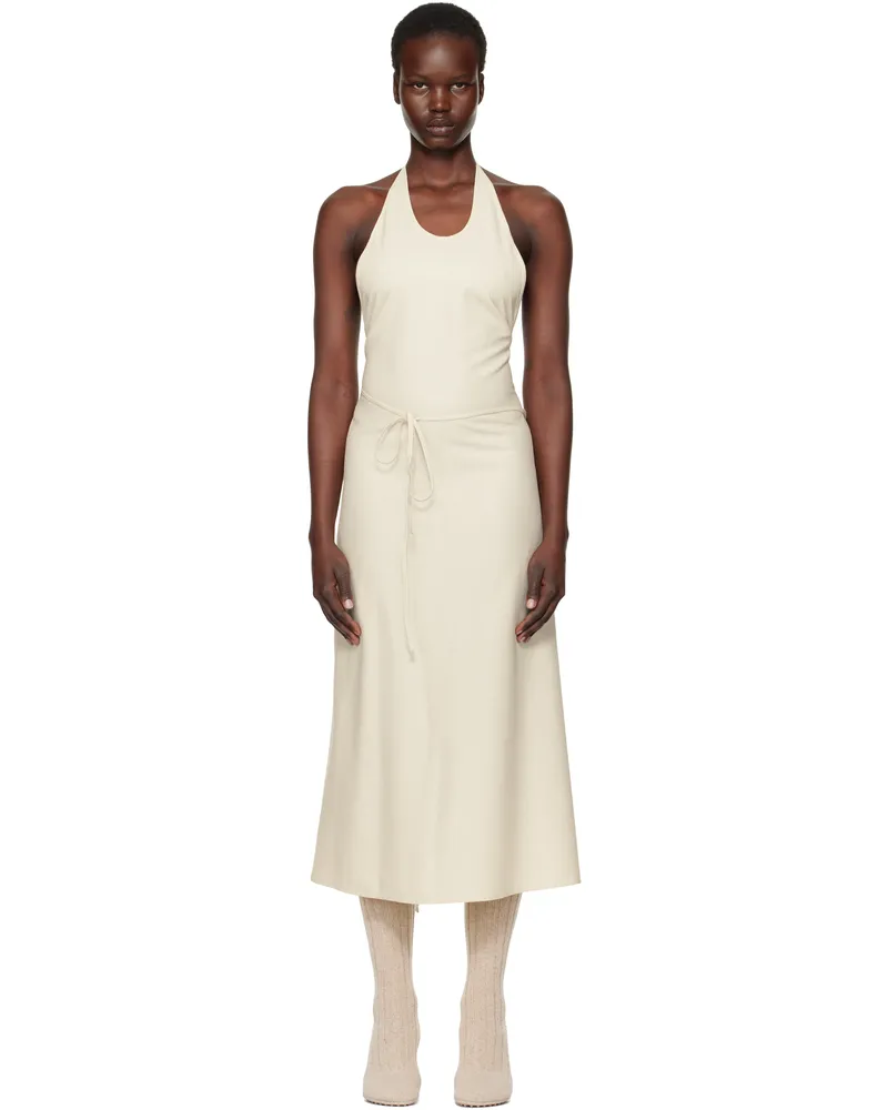 Baserange Off-White Apron Maxi Dress Off