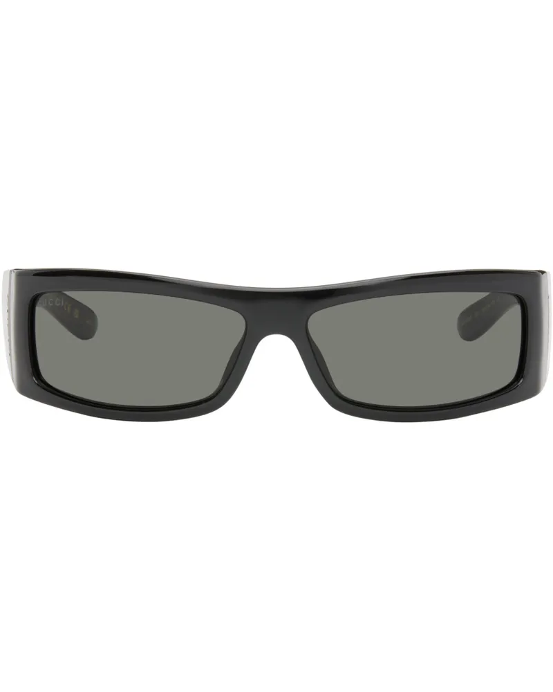 Gucci Black Rectangular Sunglasses 007