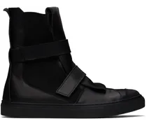 Black Velcro Strap Sneakers
