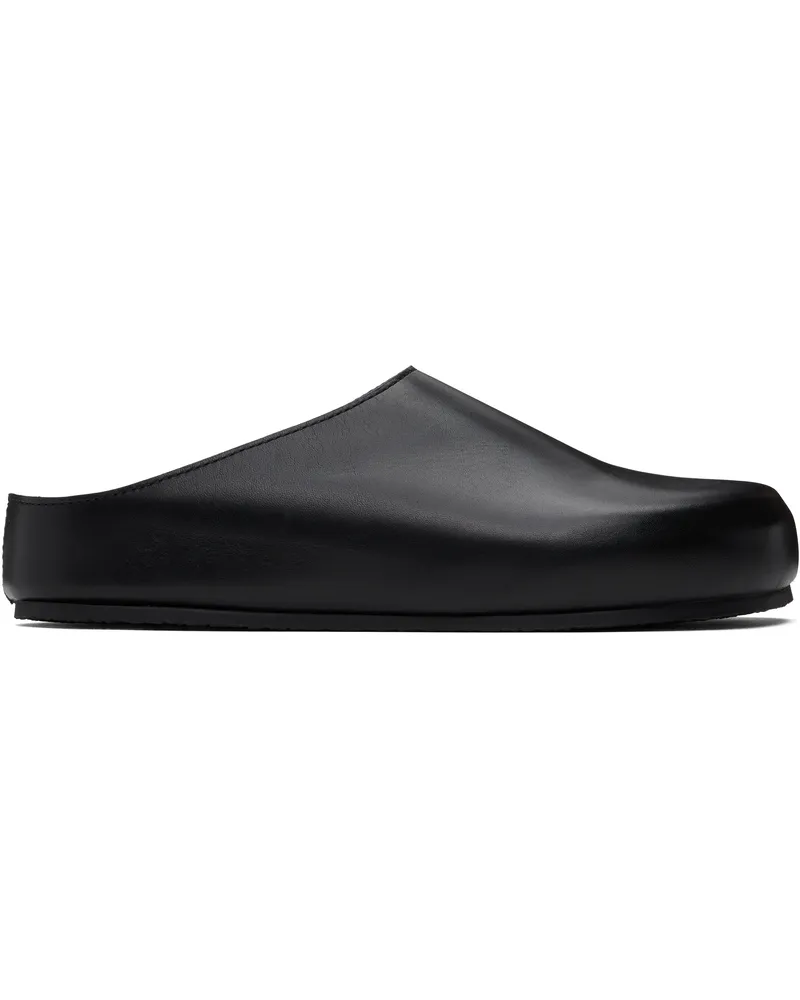 Studio Nicholson Black Wearing Slip-on Loafers Black