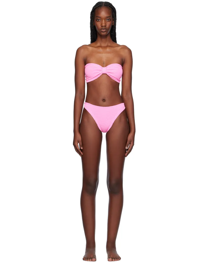 Hunza G Pink Jean Bikini Bubblegum