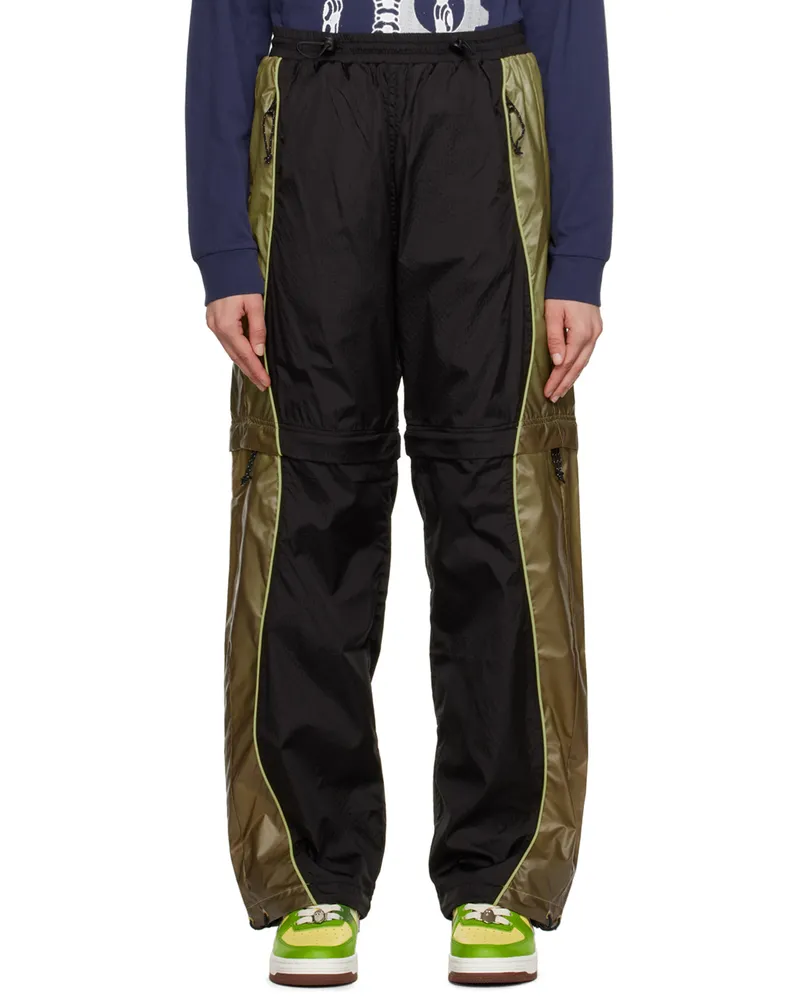 Brain Dead Black & Green Zip Off Trousers Thermo