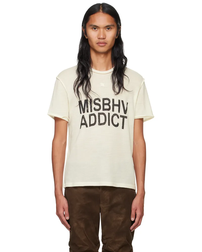 MISBHV Off-White ' Addict' T-shirt Off