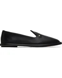 Max Mara Black Leen Loafers Black