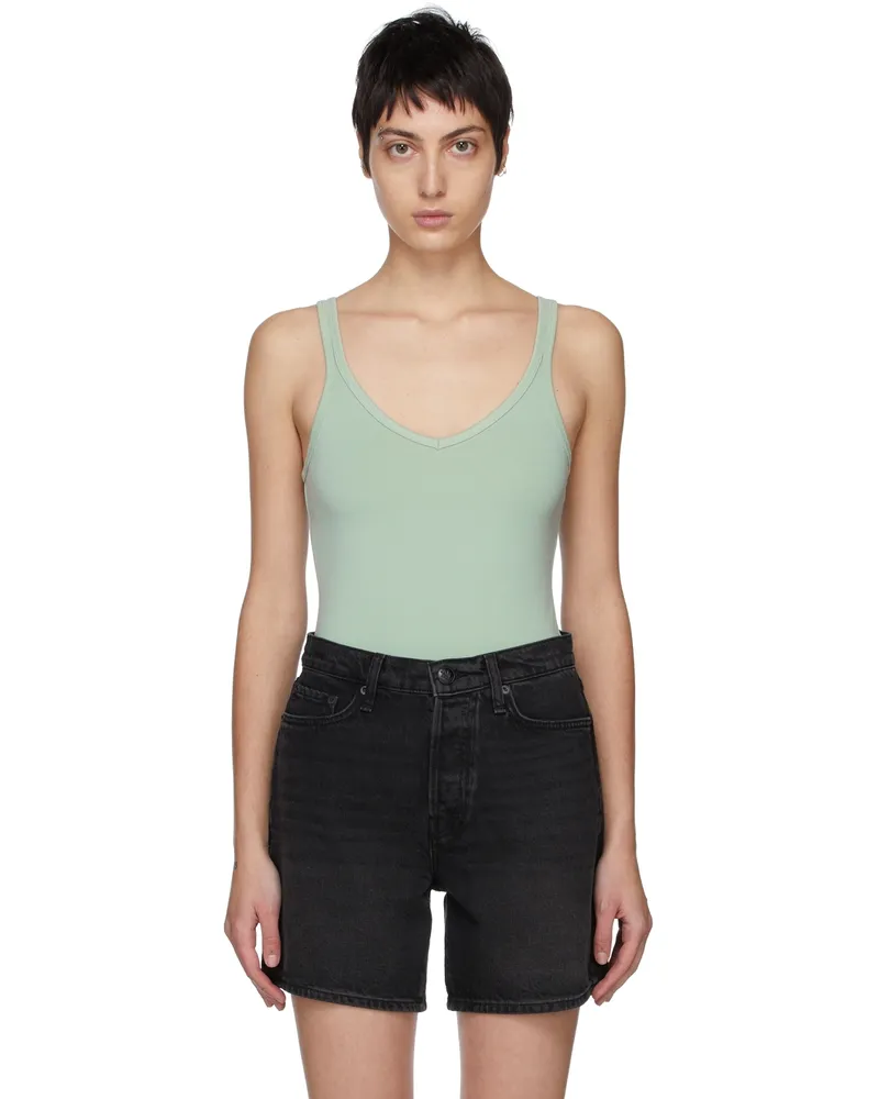 Rag & Bone Green Archetype Roxie Bodysuit Sage