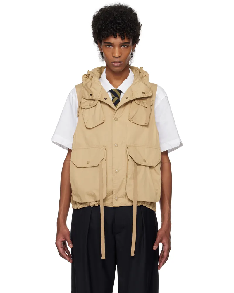 Engineered Garments Beige Field Vest Sd053