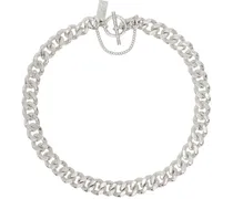 Silver Spliced L Necklace