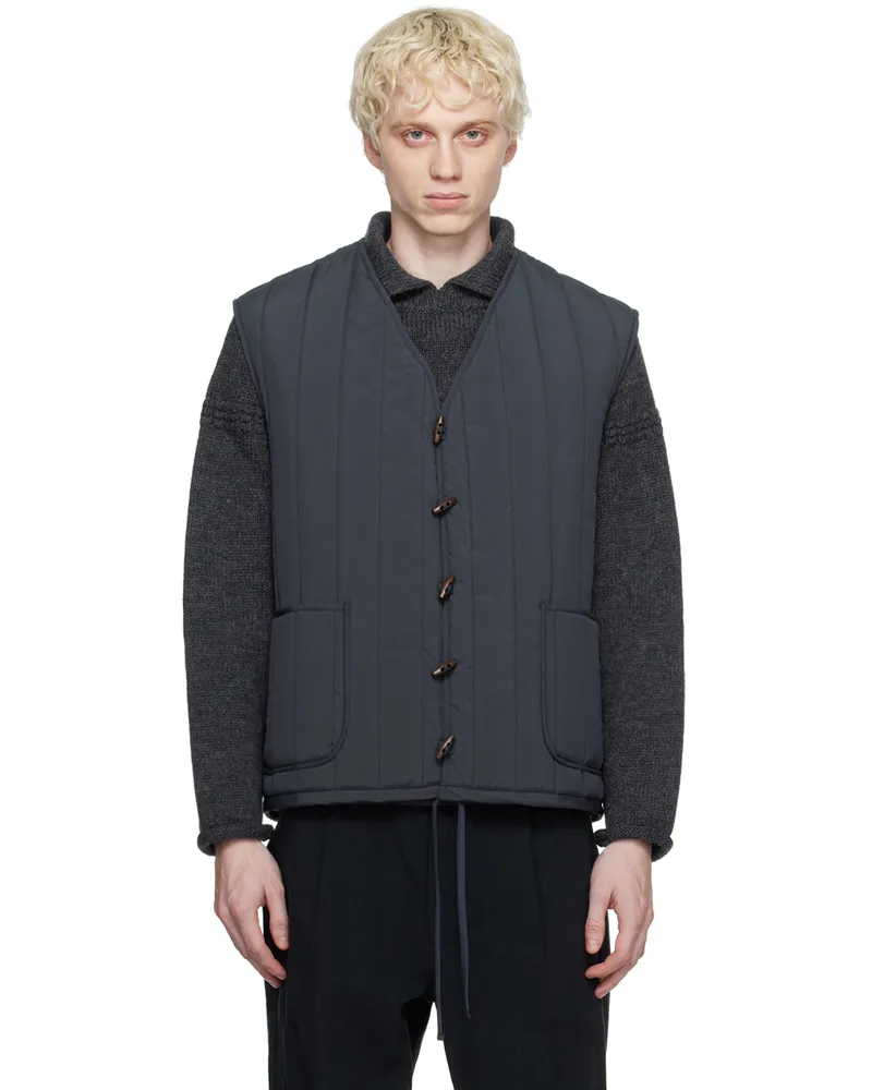 XENIA TELUNTS SSENSE EXCLUSIVE Gray Vest Dark