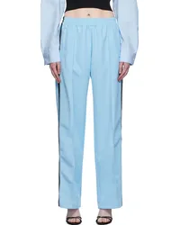 Alexander Wang Blue Pinched Seam Track Pants Arctic