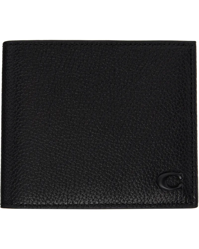 Coach Black Double Billfold Wallet