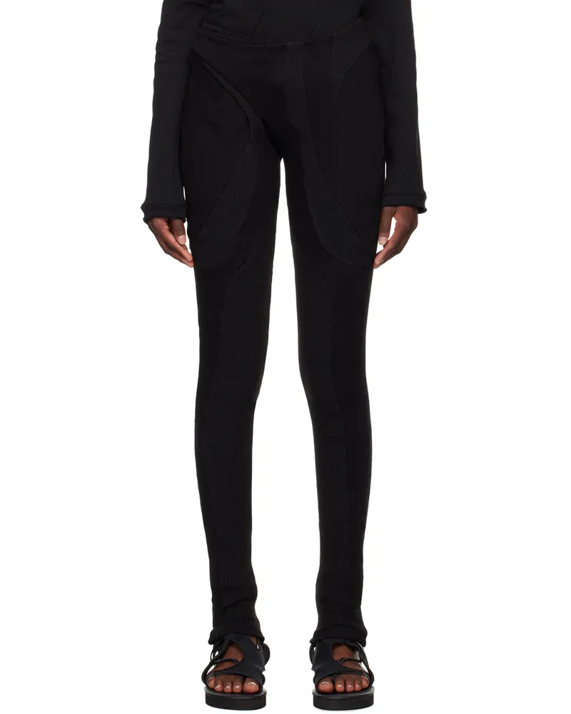 OTTOLINGER Black Deconstructed Trousers Black