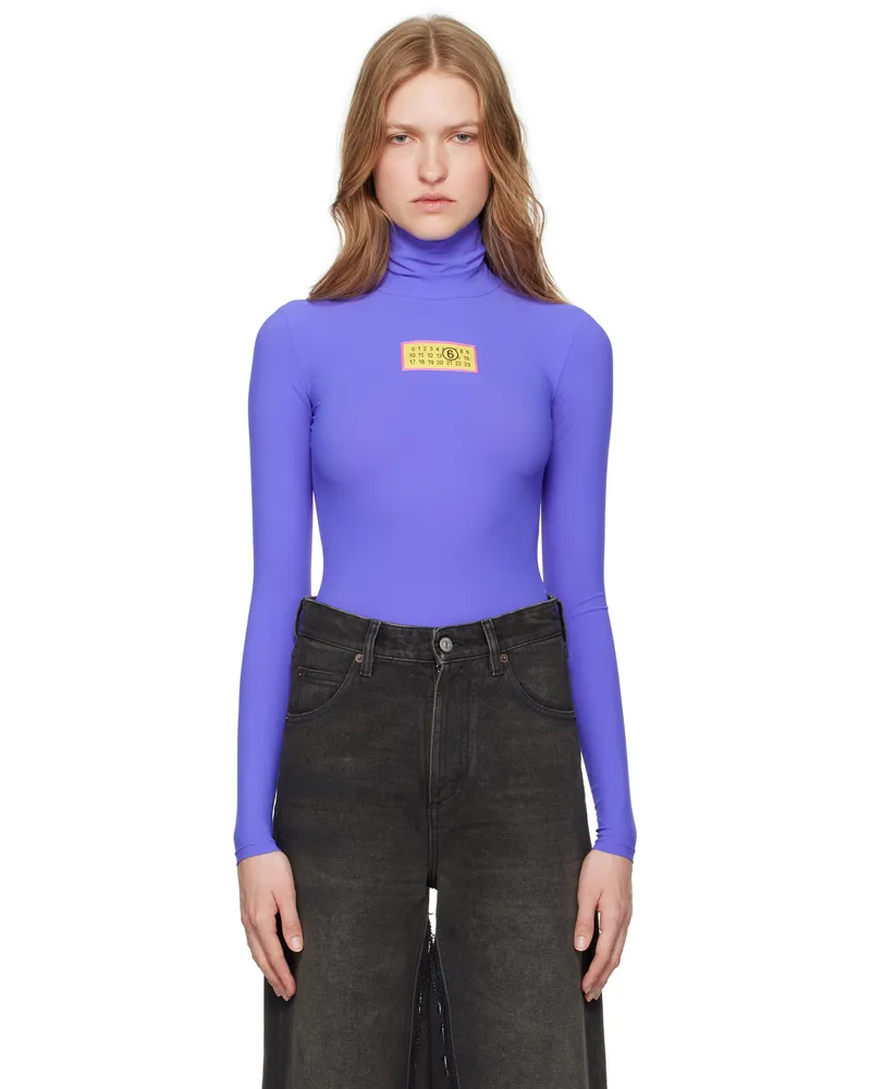 Maison Margiela Purple Jersey Bodysuit 383