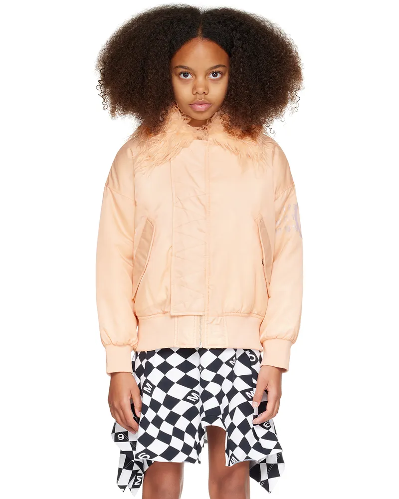Maison Margiela Kids Pink Padded Jacket Mm00s