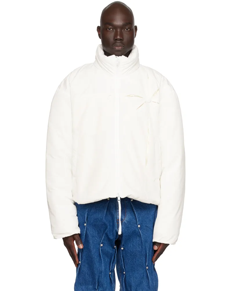 KUSIKOHC Off-White Origami Bomber Jacket Off-white