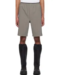 GR10K Taupe Taped Bonded Shorts Tortora