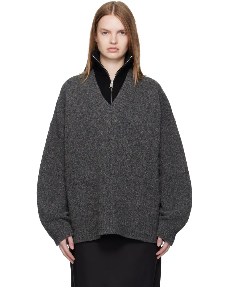 Nanushka Gray Kylen Sweater Charcoal