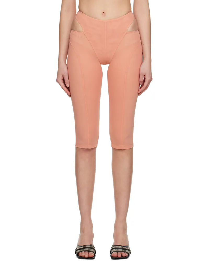 MISBHV Pink Cut-Out Shorts Blush