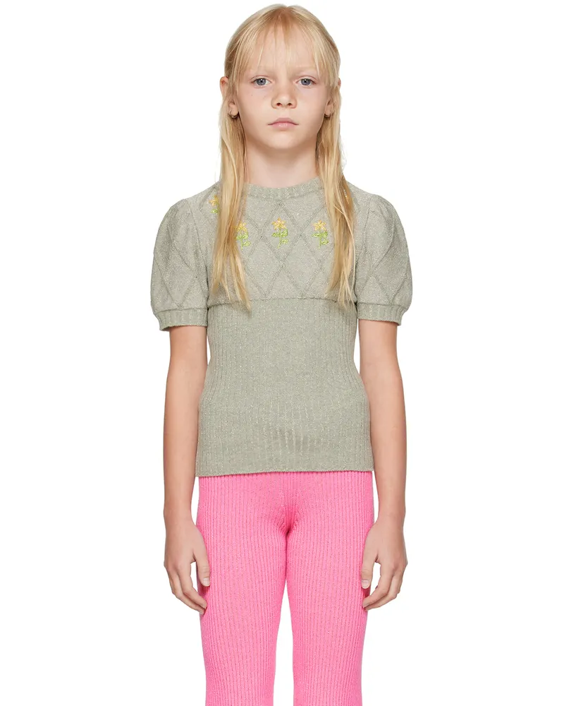 CORMIO Kids Green Diamond Sweater Verde
