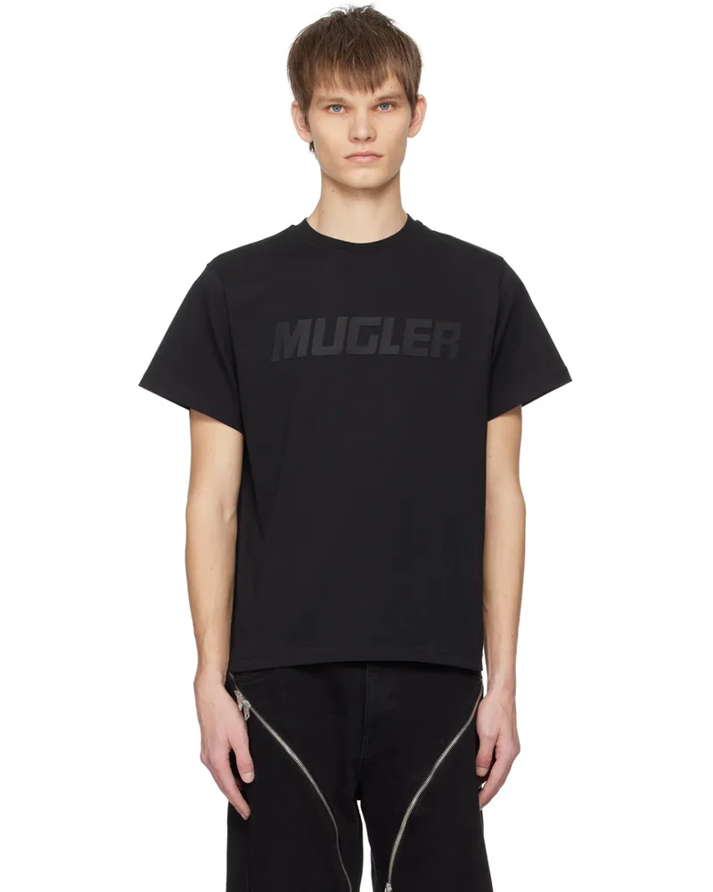Thierry Mugler Black Bonded T-Shirt Black