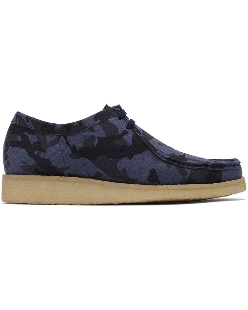 Padmore & Barnes Blue Print Derbys Blue