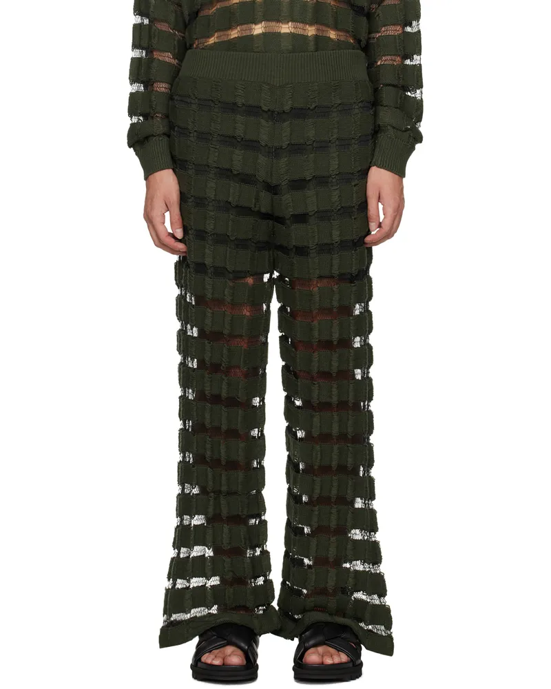 Isa Boulder SSENSE Exclusive Khaki Trousers Mossy