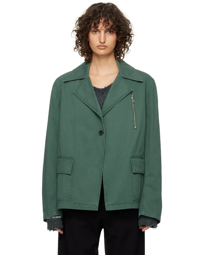 OPEN YY Green Safari Jacket Deep