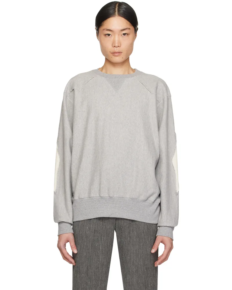 The Letters Gray Cutout Sweatshirt Lsbc-c0001